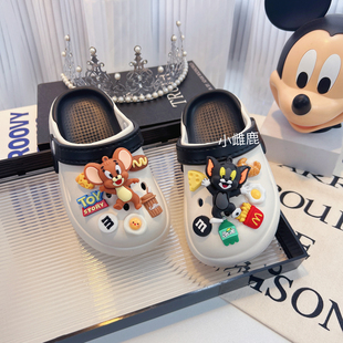 儿童卡通居家凉拖鞋女童可爱沙滩时尚夏天女孩宝宝2025新款洞洞鞋