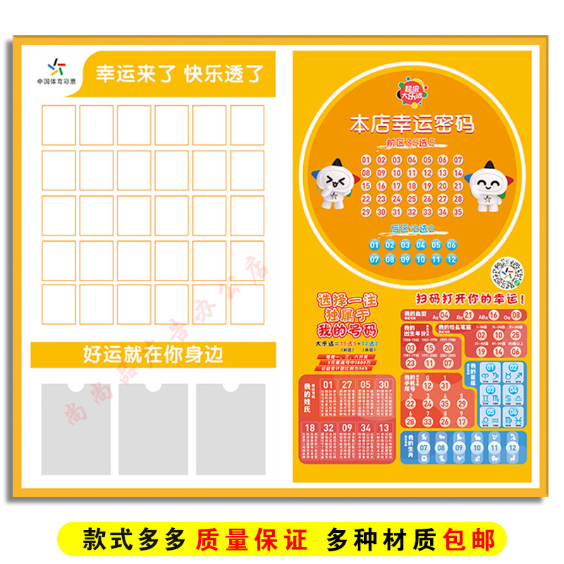 彩票中奖票展示区公示栏