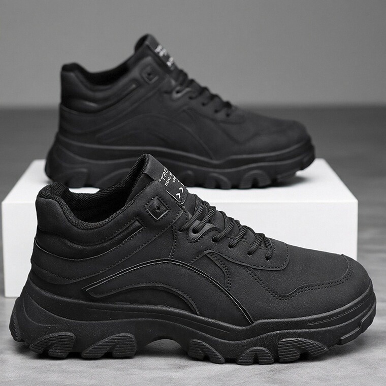 2025新款黑色中帮马丁靴