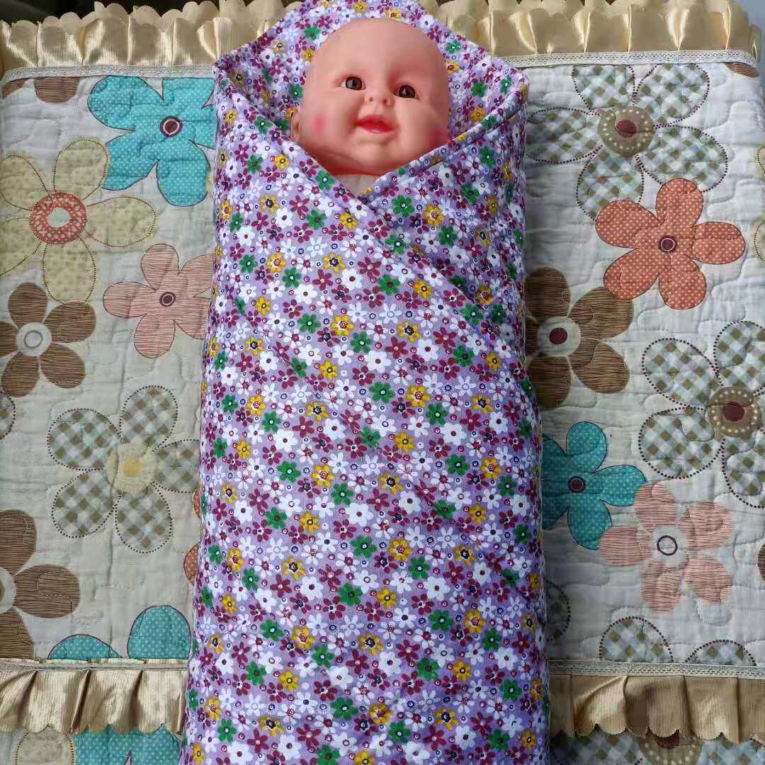 新生儿抱被大片纯棉手工纯棉花婴儿包被宝宝春秋冬加厚夏季薄款