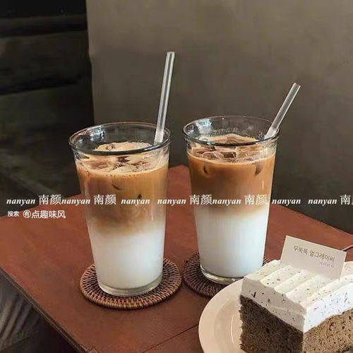 美式ins简约咖啡杯无铅玻璃