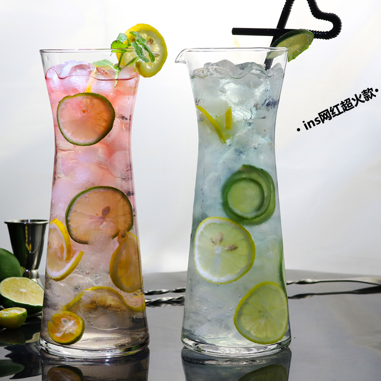 玻璃冷饮杯饮料杯气泡苏打水杯