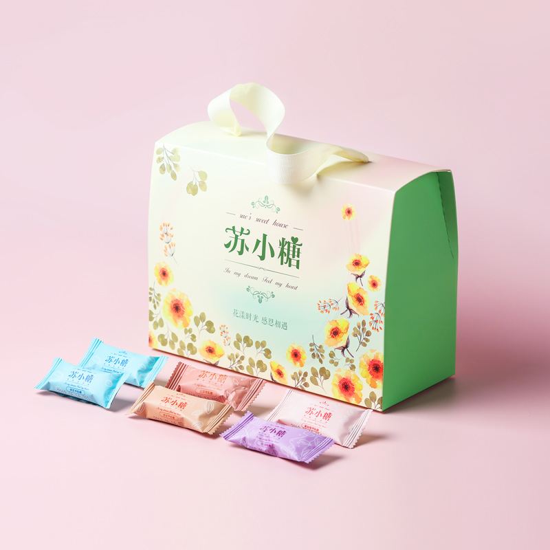 ËÕСÌÇ»¨ÑúÊÖ¹¤Å£ÔþÌÇ500g°Íµ©Ä¾ÌǹûÏÃÃÅÌØ²ú°éÊÖÀñ»éÇìϲÌÇÀñºÐ
