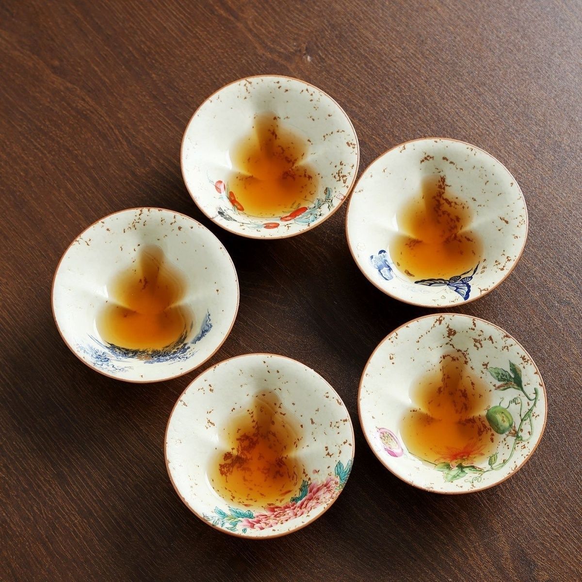 新款火石红福禄主人杯品茗杯单杯陶瓷个人专用功夫茶杯茶具葫芦杯图片