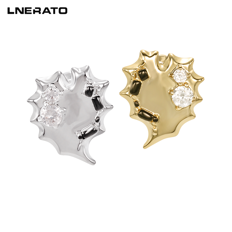 LNERATO双色袖珍爱心耳钉