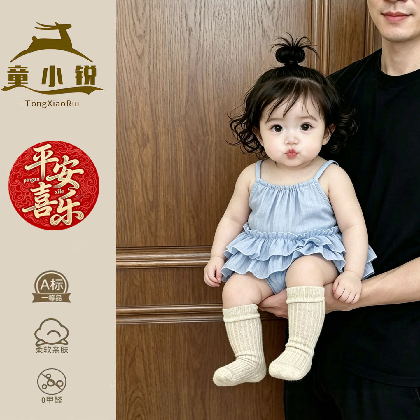 小月龄多巴胺穿搭女宝宝吊带包屁裙夏季薄款婴儿衣服透气包臀裙