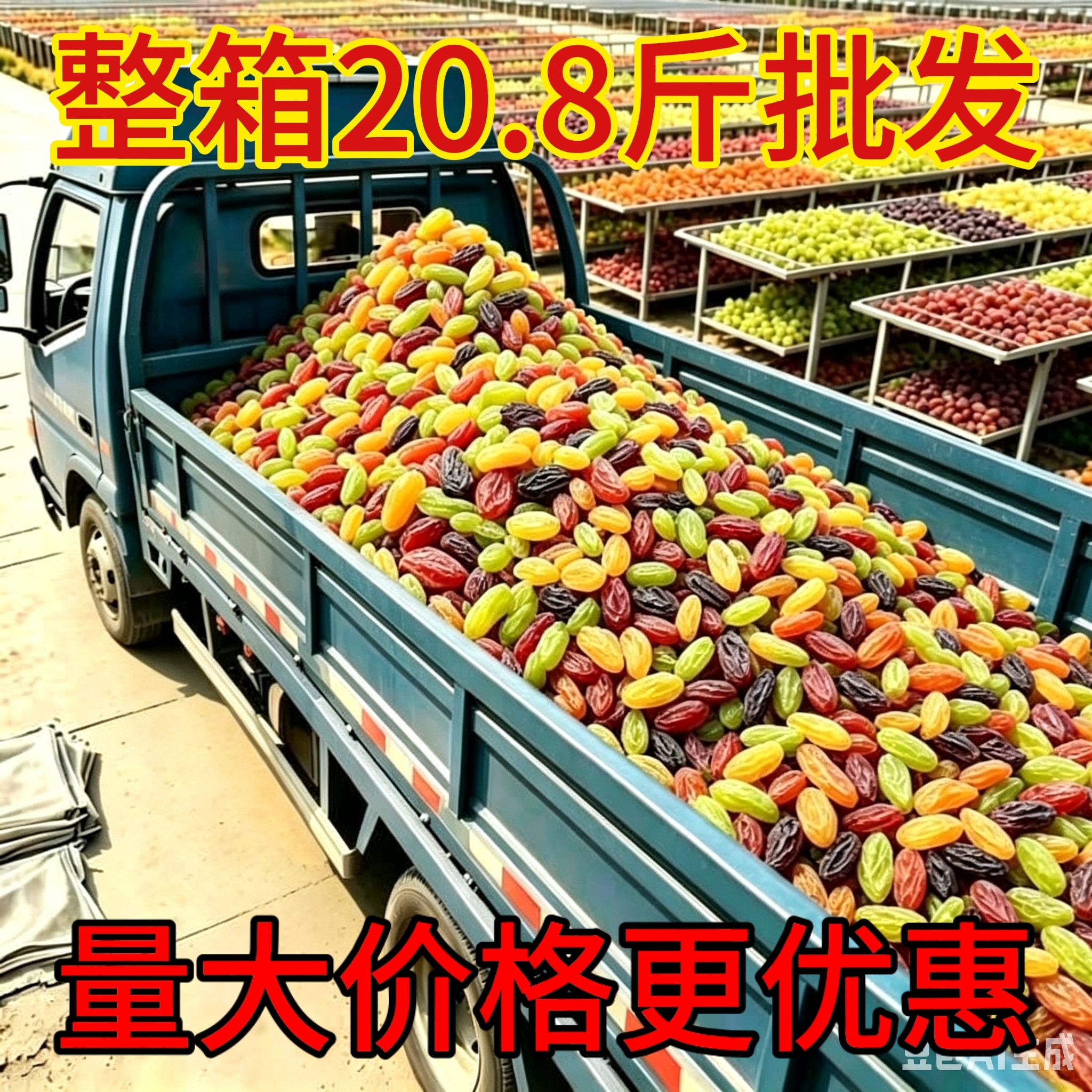 多彩葡萄干整箱批发四色大颗粒新疆吐鲁番葡萄干新疆葡萄干