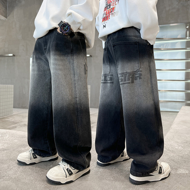 儿童装男童牛仔裤春秋款长裤2026新款中大童长裤男孩痞帅炸街裤子,童装/婴儿装/亲子装,儿童牛仔裤,淘宝优惠券,粉丝福利购,淘宝优惠卷