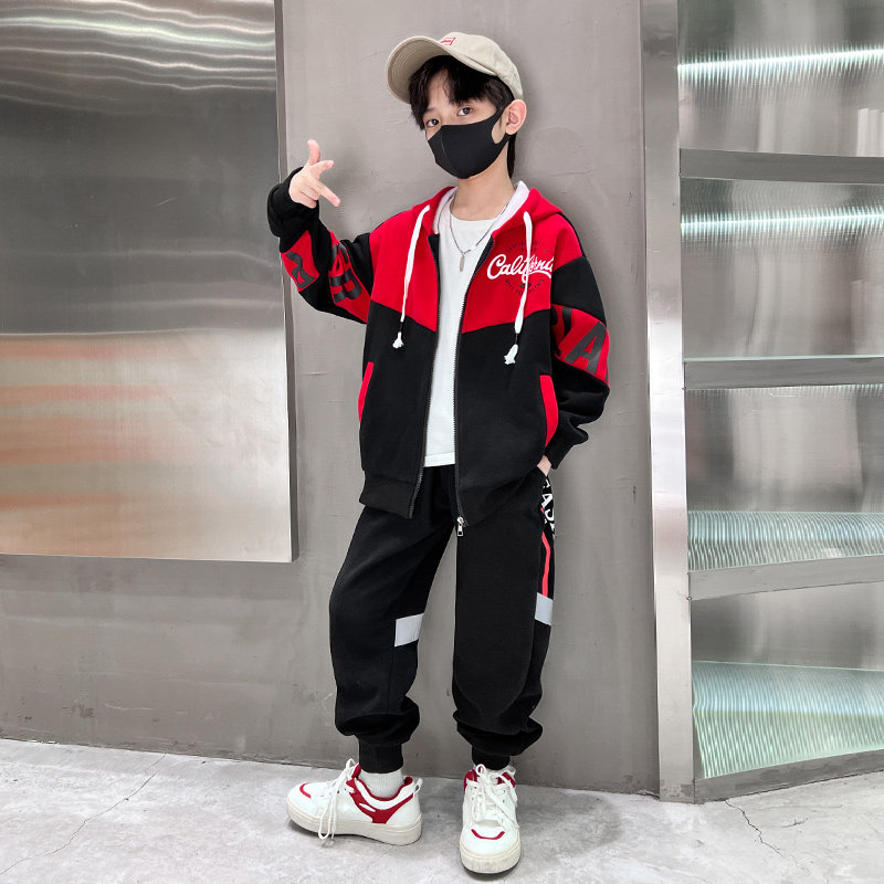 童装男童秋季套装儿童运动服2026新款中大童宽松男孩帅气春秋衣服