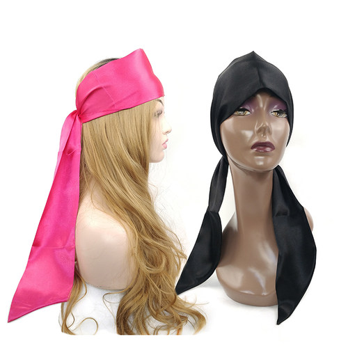 satin silk Frontal Headban缎面假发头巾外贸热卖Hair tie band