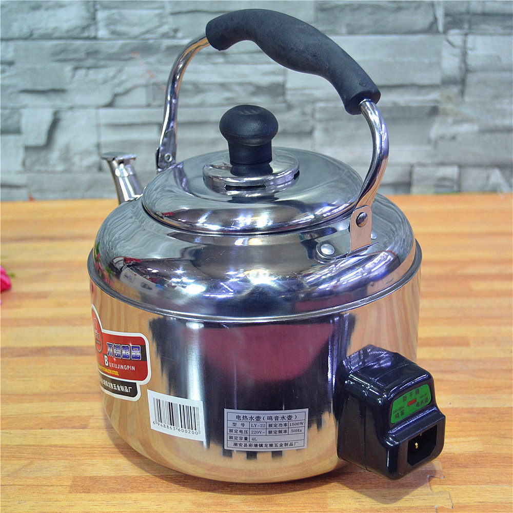 防干烧大容量不锈钢电热水壶 中宝壶 电X水煲 烧水壶 5L鸣音壶