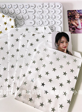 纸袋烫银烫金星星ins包装牛皮纸