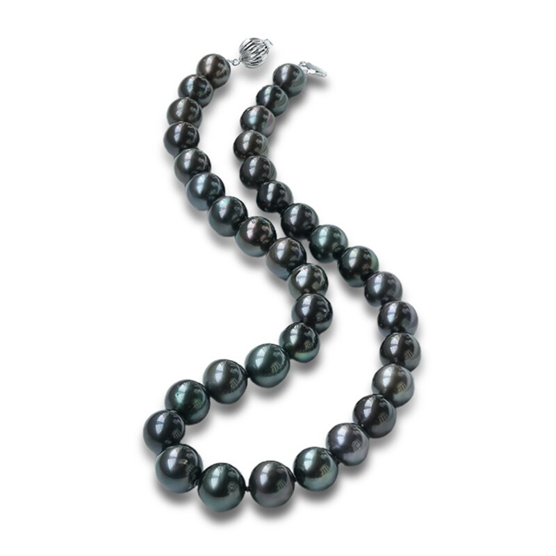 珍珠皇后 14K金法国海水黑珍珠项链 （珠径8-11mm）贵妇人30g
