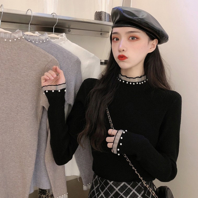 广州十三行大朗毛衣不起球正品春秋针织衫打底衫深圳南油女装上衣