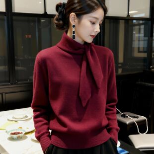 不起球打底针织衫大朗东莞狼女新款浪工厂桐乡义乌厂家毛衣直销