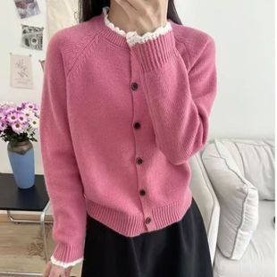 东莞大朗不起球桐乡毛衣针织开衫外套秋冬广州十三行女装欧货高端