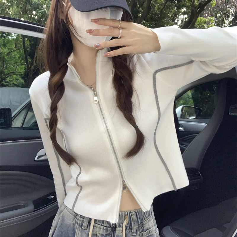 大朗针织开衫外套女秋冬流行穿搭高级感短款小个子毛衣长袖上衣