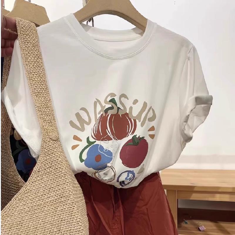 山东青岛即墨卫衣官方旗舰店纯棉短袖t恤女外贸工厂高端夏装上衣