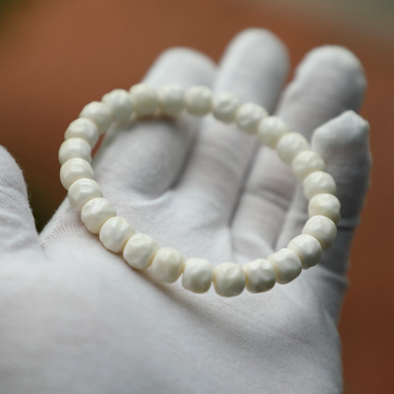 精工白玉菩提根手串男女手链饰品