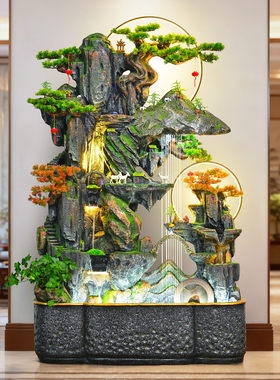 循环活水加湿假山风水轮流水生财