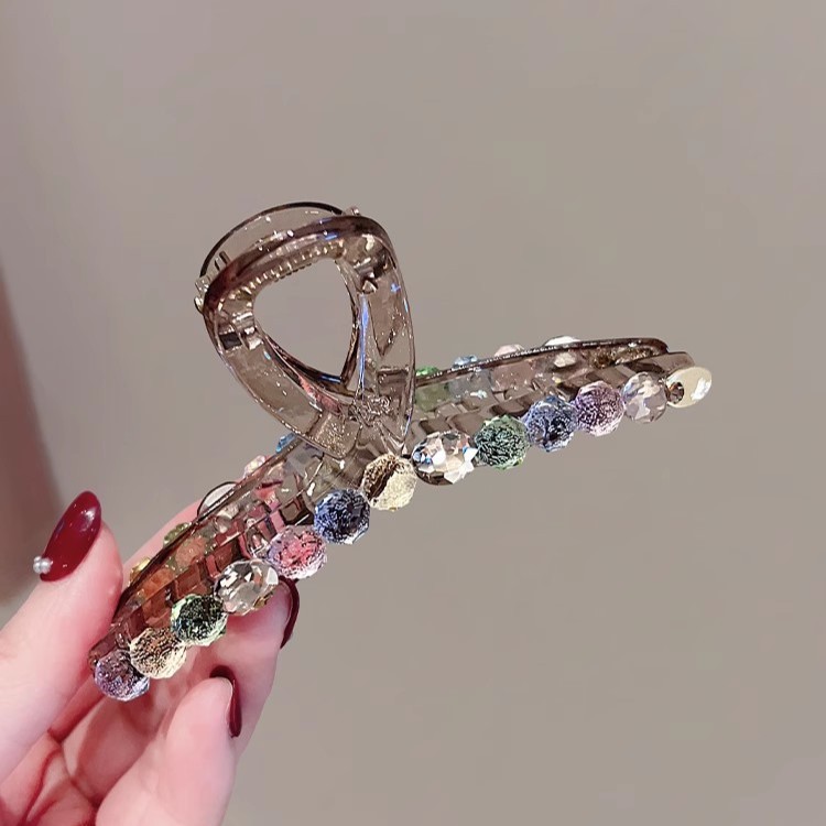新款彩色水钻抓夹发饰