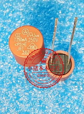 T250MA T250M 250V 0.25A 圆柱型 塑封   新的 一个起拍