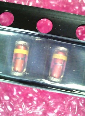 红色玻璃稳压管20V封装  LL34体积圆柱