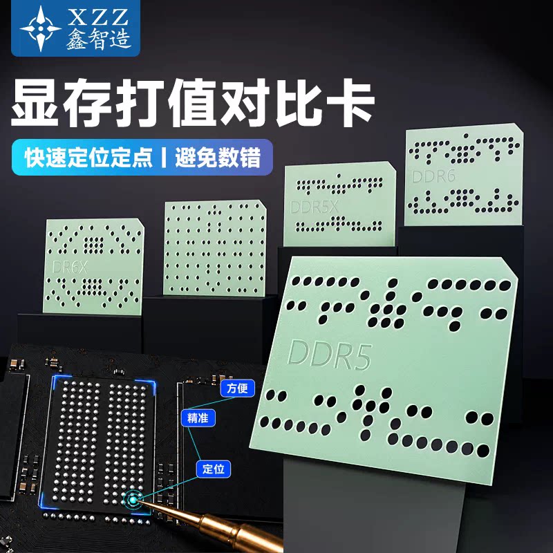 鑫智造GDDR5/5X/6/6X/7显存颗粒打值卡BGA170/190/180/266测试网