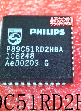 P89C51RD2HBA    P89C51     89C51     PLCC44       新的