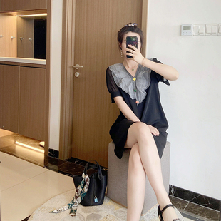 绝美连衣裙2025大码胖mm高级感裙夏天休闲裙子别致独特显瘦减龄潮