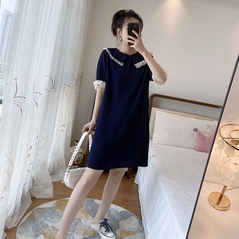 炸街减龄特别微胖风遮肚子连衣裙