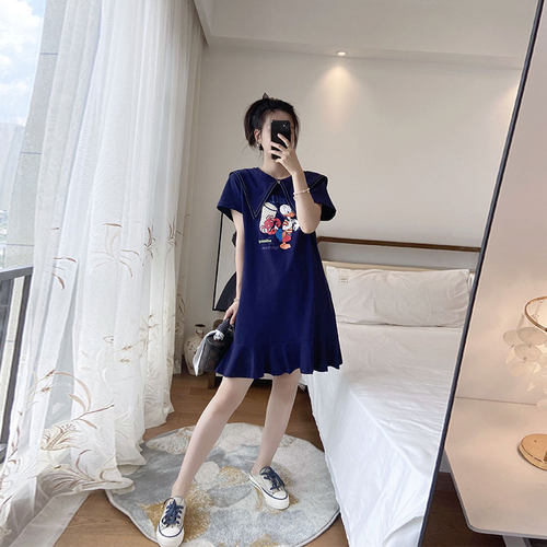 胖mm甜辣裙减龄女装韩版洋气
