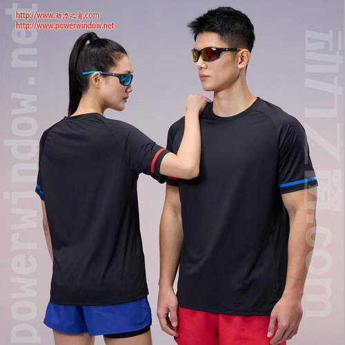 抗菌吸湿速干T恤男圆领运动短袖