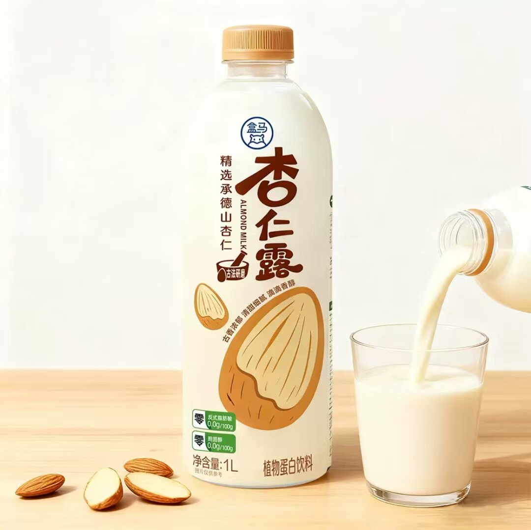 盒马 杏仁露1L常温新品包邮