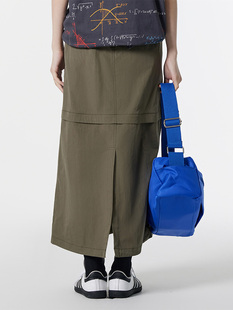 odbo欧迪比欧原创设计休闲长裙子夏季 通勤日常百搭半身裙 新款