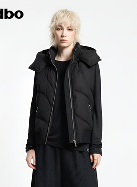 odbo/欧迪比欧鸭绒防寒羽绒服马甲女冬季新款时尚百搭保暖外套