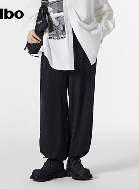 odbo欧迪比欧原创设计户外机能束脚裤夏季新款防水休闲长裤子