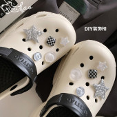 饰品甜酷风五角星ins可爱可拆卸立体鞋 diy配饰装 花 洞洞鞋 网红时尚
