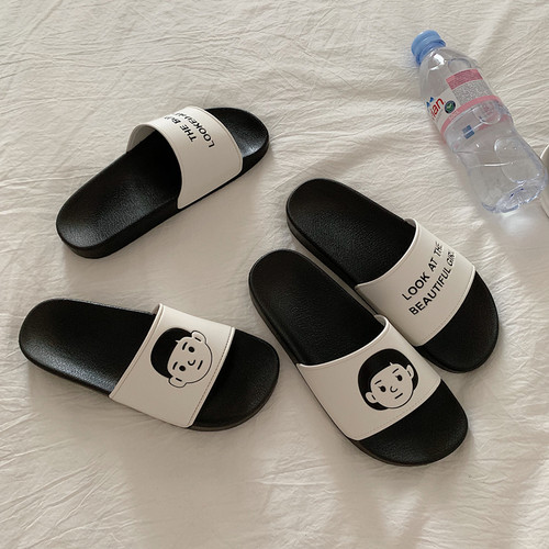 可爱ins夏季百搭女夏情侣拖鞋