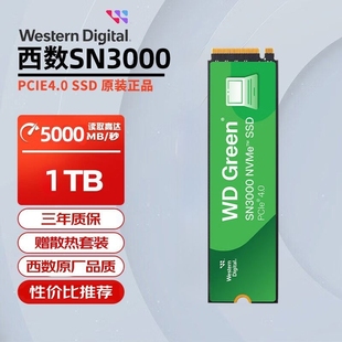西部数据西部数据SN3000 NVME PCIE4.0 1TB台式机笔记本M.2