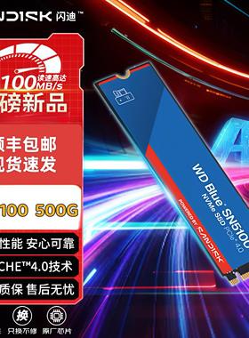 WD西部数据SN5100 1TB固态硬盘装机笔记本硬盘ssd  pcle4.0 2T