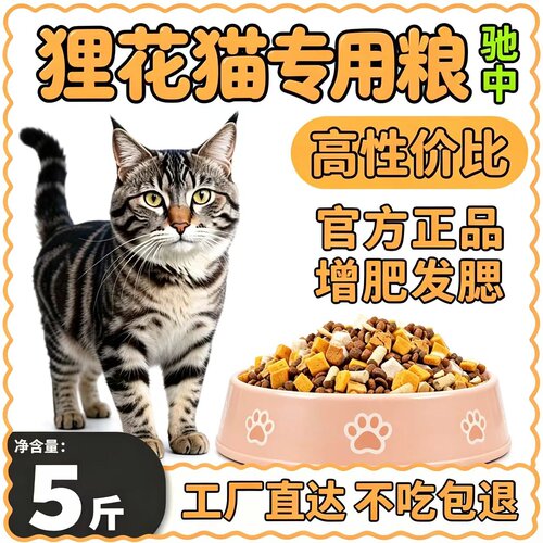 狸花猫专用全价猫粮10斤大包装5斤通用型成猫幼猫流浪二月三月