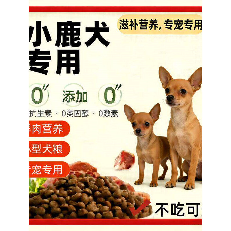 小鹿犬专用狗粮10斤装幼犬成犬京巴犬博美小型犬专用狗粮通用型