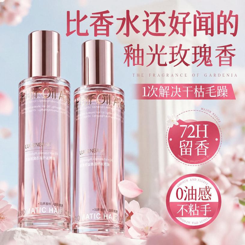 护发精油女防毛躁柔顺静电修复改善干枯卷发染烫保湿持久留香正品