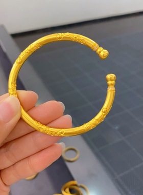 古法金包银手镯女款不掉色送老婆