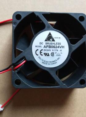 AFB0624VH 原装台达 6025 24V 0.17A 6厘米 变频器 轴流散热风扇