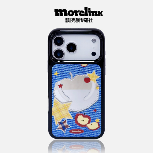 Morelink｜原创新款ins风镜面精致17星星小众适用于苹果17promax手机壳iPhone16/16promax保护套磁吸防摔情侣