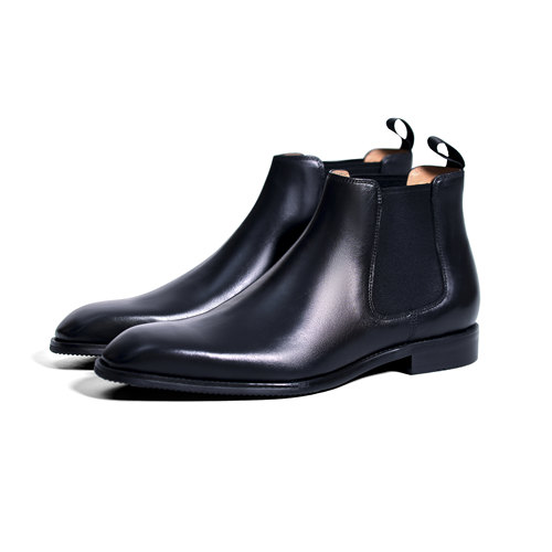 壹植鞋履切尔西靴男士商务休闲增高英伦百搭高帮复古男靴马丁靴