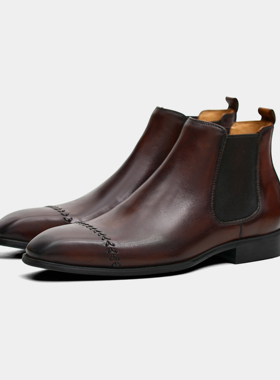 ZEYIMAKE壹植Chelsea Boots男士切尔西靴燕尾缝商务正装靴马丁靴