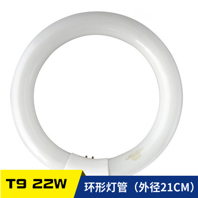 台式放大镜环形灯管 白光灯 4针环型灯管 T9 荧光灯22W内径15CM
